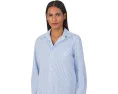 Ночная сорочка Long Sleeve Roll Tab His Shirt с цветочным принтом Lauren Ralph Lauren