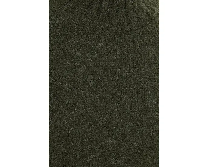 Свитер Madewell Fluffy Wool Balham Hi-Low Turtle из смеси альпаки с объемной вязкой