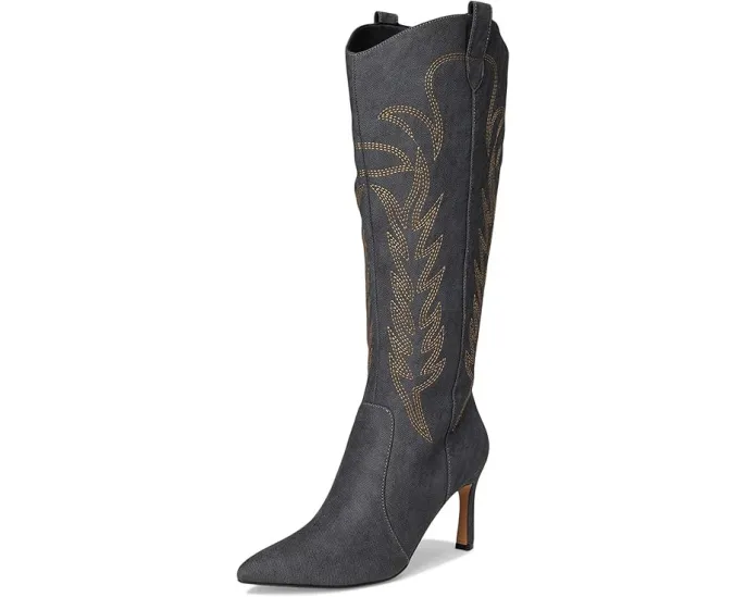 Ковбойские сапоги Laramie до колена с острым носком и шпилькой Journee Collection