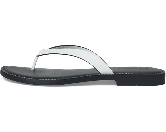 Шлепанцы COACH Brianna с кожаным верхом и мягкой стелькой