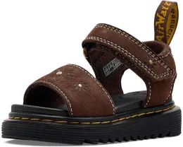 Сандалии Dr. Martens Marlowe Flower T для малышей с тиснением и пряжками