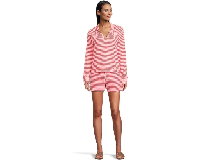 Туника Cassi Popover от Lilly Pulitzer из мягкого стретч-модала с капюшоном