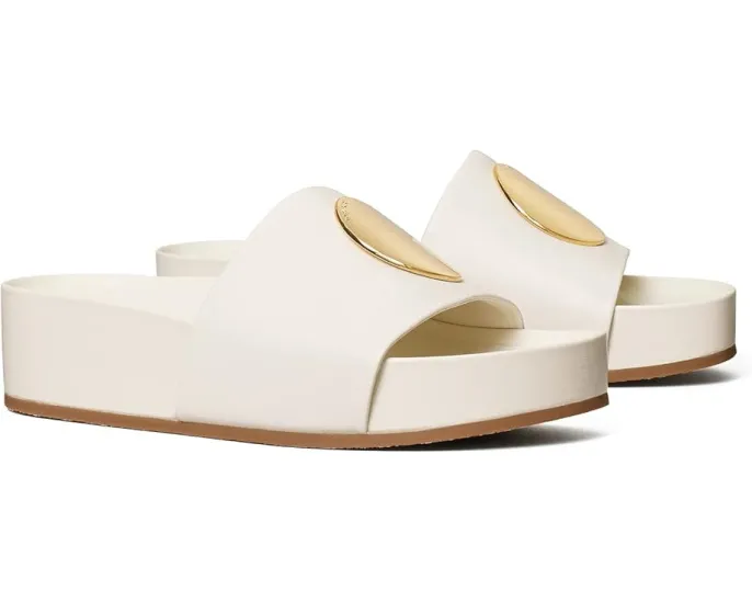 Сандалии Tory Burch Patos Slide с платформой и мягкой стелькой из вспененного материала