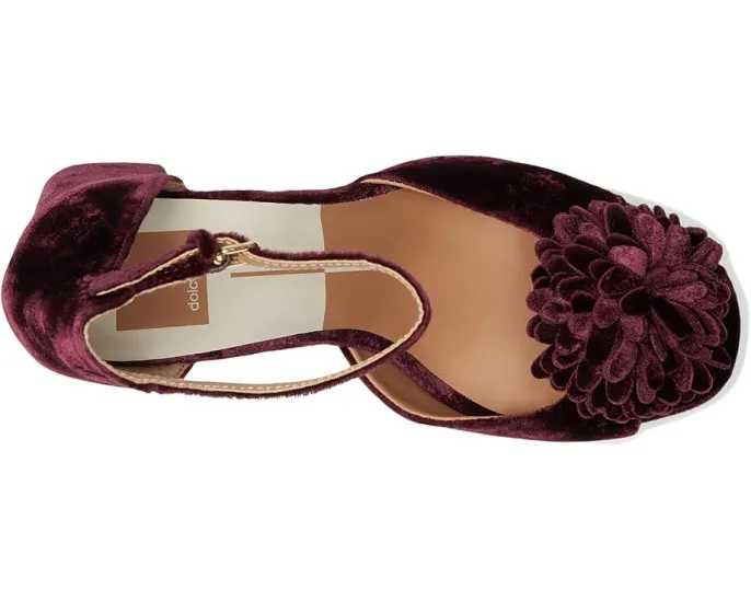 Босоножки Perel на платформе от Dolce Vita с велюровым верхом и помпоном