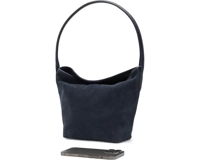 Сумка через плечо из замши Madewell Suede Port Lid Shoulder