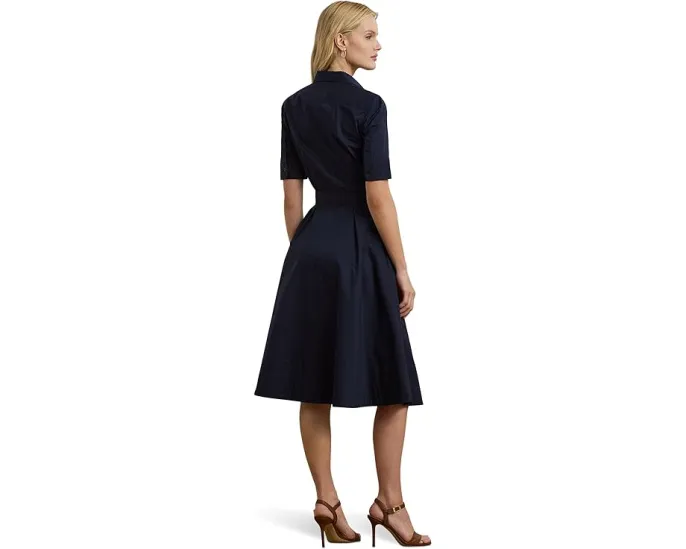 Платье-рубашка Lauren Ralph Lauren с поясом из хлопковой смеси