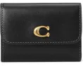 Мини-кошелек COACH Essential Card Holder из телячьей кожи на молнии
