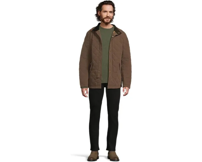 Куртка Barbour Shoveler Quilted стеганая с капюшоном и множеством карманов