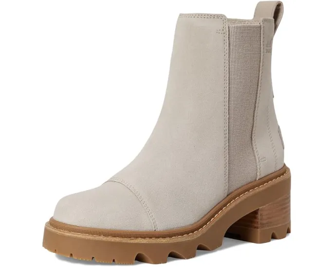 Ботинки SOREL Joan Now Chelsea из замши на массивном каблуке