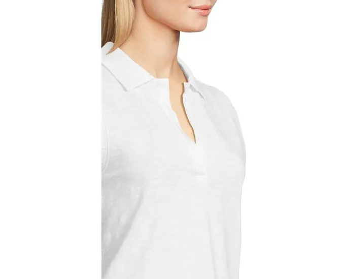 Поло Lilla P с коротким рукавом и подолом рубашки