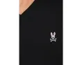 Psycho Bunny классическая футболка с V-образным вырезом черная