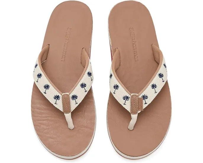 Пляжные сланцы Palm от Hari Mari с технологией MemoryFoamToe