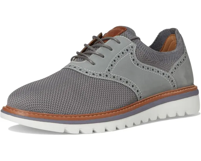 Johnston & Murphy Braydon Knit Saddle с трикотажным верхом и подошвой TRUFOAM