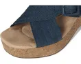 Сандалии Clarks Nerisa West на пробковом каблуке 75 мм с ручной строчкой