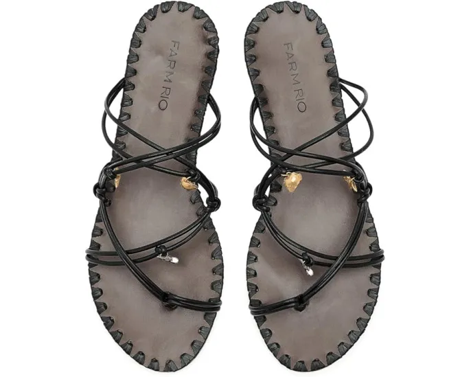 Босоножки Sea Flat Sandals от FARM Rio с подвесками
