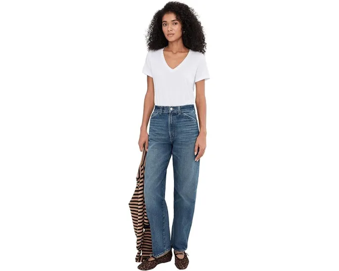 Джинсы Madewell Balloon Jean с высокой посадкой и широкими штанинами в цвете Greendale Wash