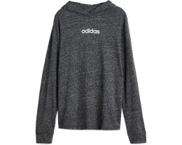 Детская футболка Adidas с капюшоном Snow Heather длинным рукавом