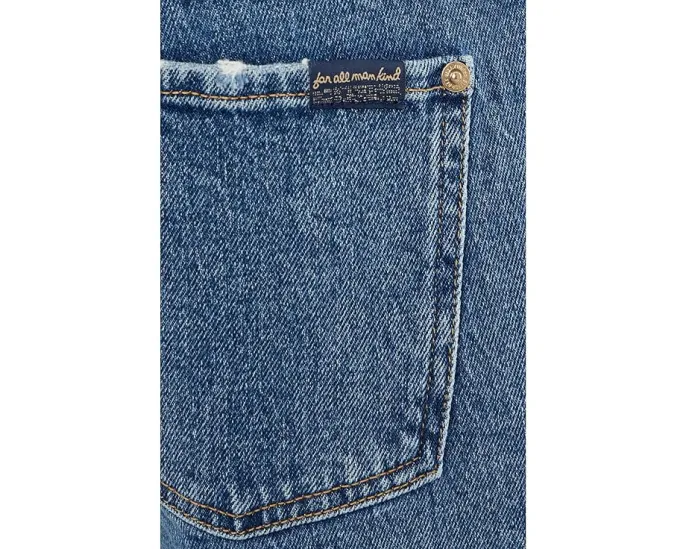 Джинсы 7 For All Mankind Low Cigarette с прямой посадкой и низкой талией