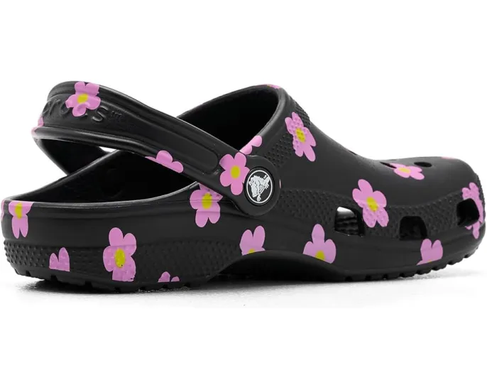 Классические кроксы Crocs Kids с узорами и графикой для детей