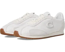 Кроссовки COACH Flat из кожи с логотипом С и резиновой подошвой