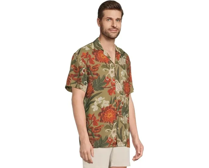 Рубашка Chubbies The Snakey из вискозы с цветочным принтом и расслабленным кроем