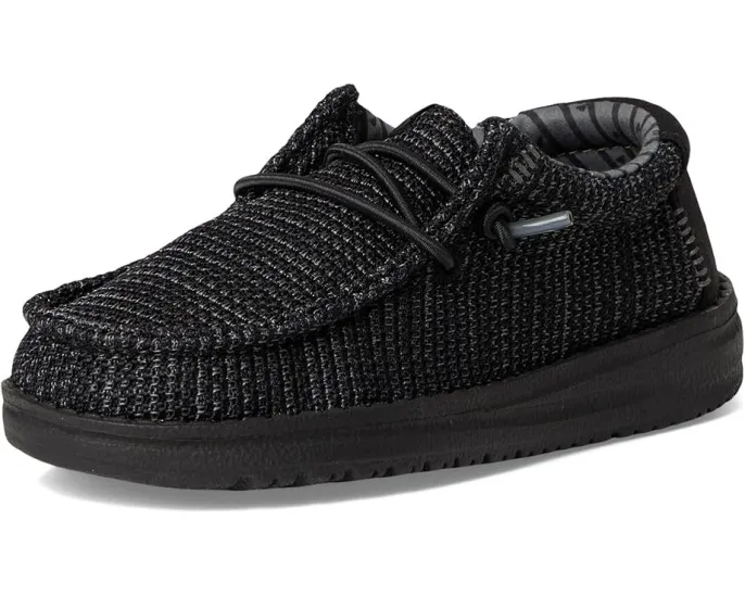 Детские слипоны Hey Dude Wally Stretch Sox с эластичными шнурками