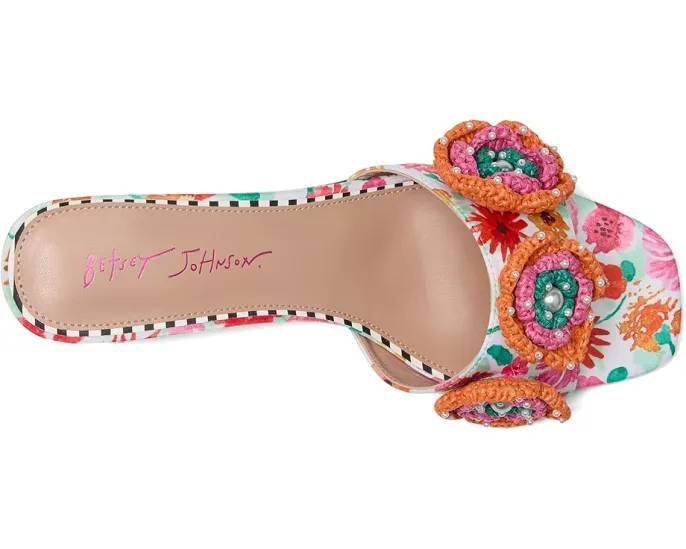 Blue by Betsey Johnson сандалии Dietrich с цветочным декором на квадратном каблуке