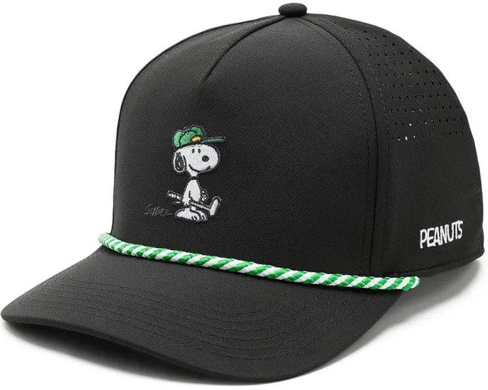 Пятипанельная кепка Black Clover Snoopy Golfer с регулируемой застежкой