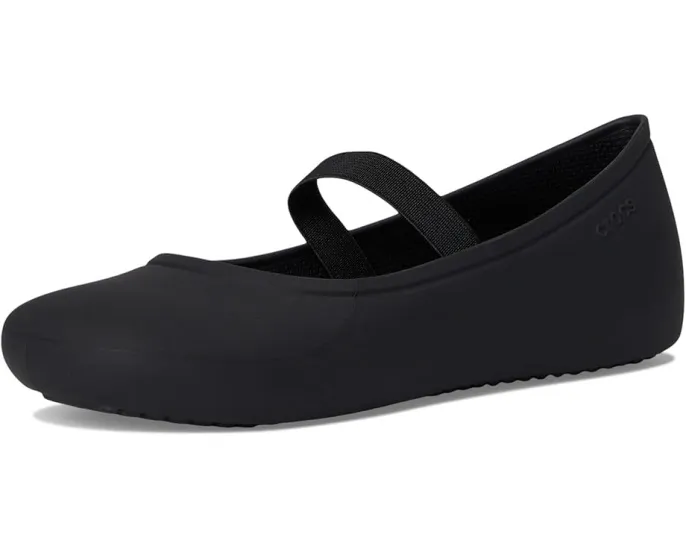 Детские балетки Crocs Brooklyn на платформе с регулируемым ремешком
