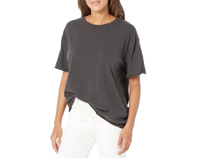 Футболка Free People Nina из хлопка с округлым вырезом