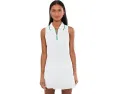 Sleeveless Fitted Pique Polo