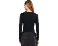 Укороченный лонгслив Free People We The Free Protagonist Long Sleeve с завышенными швами