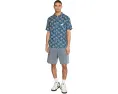 Рубашка RVCA Exotica SS из льна и вискозы с полосками