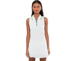 Sleeveless Fitted Pique Polo