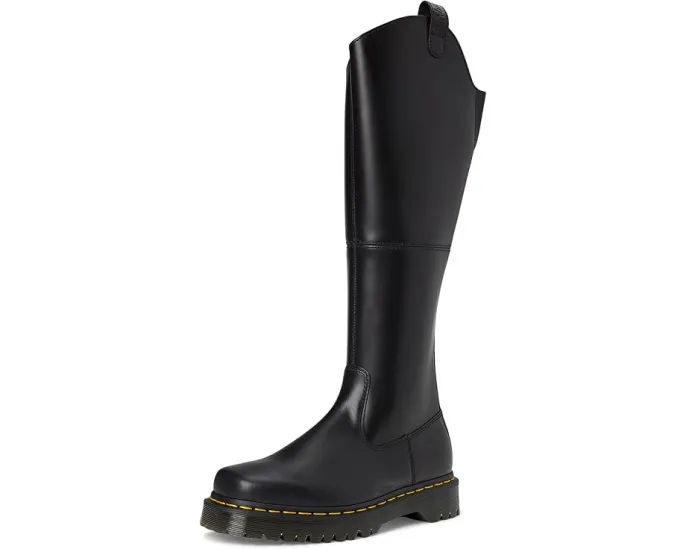 Сапоги Dr. Martens Amaayah Hi Leather Bex Riding до колена на платформе