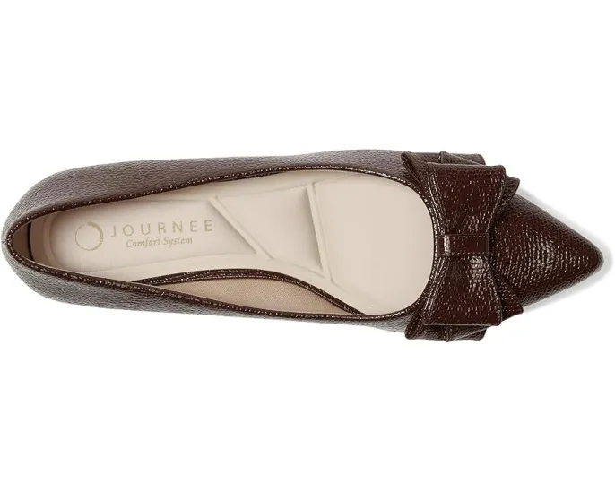 Балетки Journee Collection Ophelia с мысом и бантом на платформе