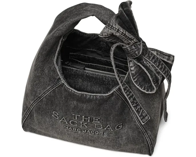 Сумка Marc Jacobs The Bow Denim Sack Bag с бантом из денима