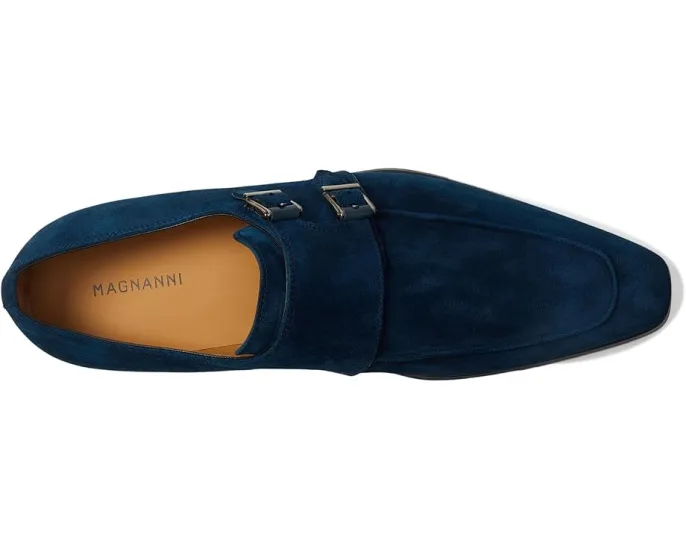 Туфли Magnanni 23772-00 с пряжкой монак из премиальной кожи и резиновой подошвой