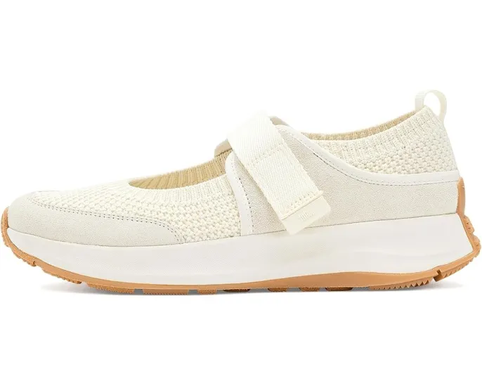 Туфли FitFlop F-mode Flow Mary Jane из трикотажа и замши