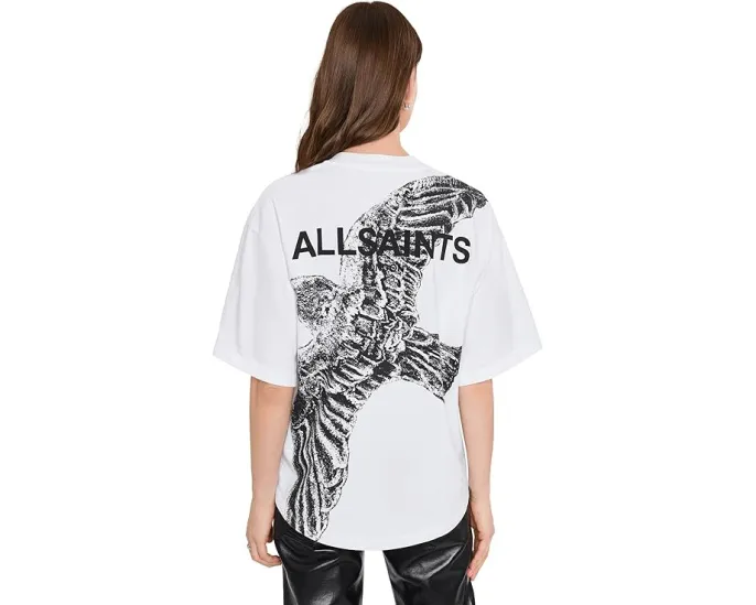 Футболка AllSaints Swoop Amelie Tee из мягкого хлопка свободного кроя