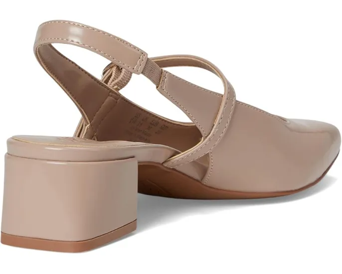 Балетки Naturalizer Soul Idea с ремешком и квадратным мысом на квадратном каблуке