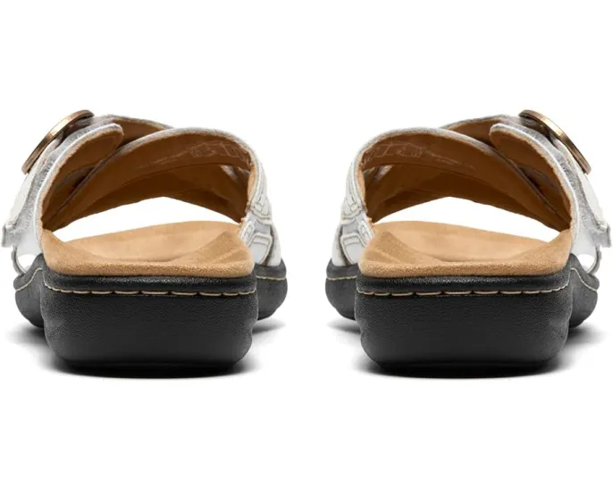 Сандалии Laurieann Opal Clarks из кожи с регулируемыми пряжками и мягкой амортизацией