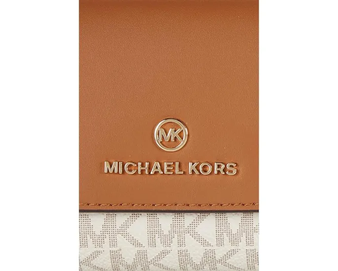 Большой тройной кошелек MICHAEL Michael Kors Jet Set Charm с внешним карманом на молнии