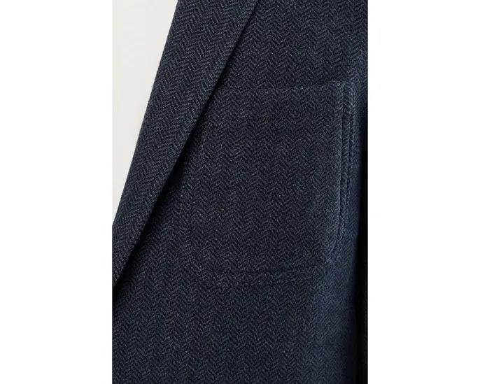 Твидовый блейзер Faherty Inlet Knit Tweed из органического хлопка