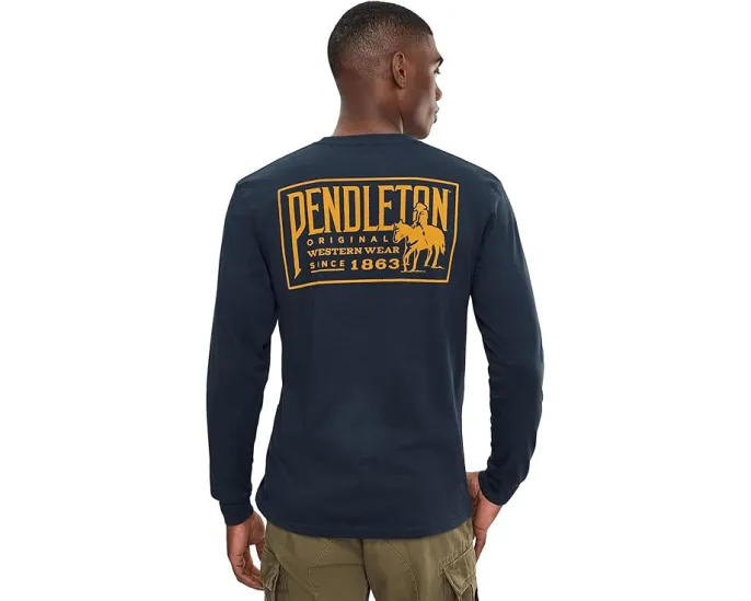 Футболка Pendleton Original Western с длинным рукавом и принтом