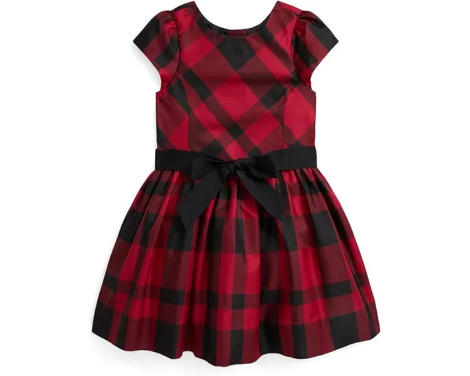 Платье для девочки Polo Ralph Lauren Kids из тафты в клетку