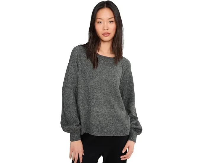 Crew Neck with Raglan Puff Sleeve