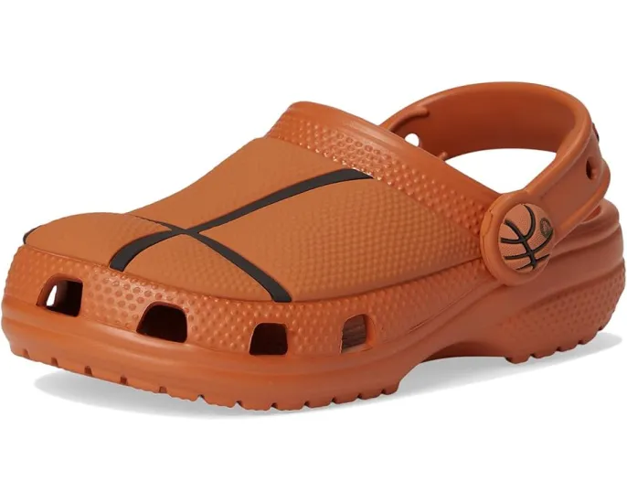 Crocs спортивные сабо Classic для малышей с футбольным принтом