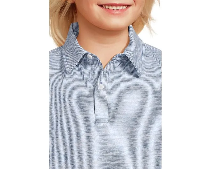 Поло Johnston & Murphy Kids с микро-полоской и эластичной тканью