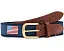 Ремень Vineyard Vines для мальчиков с американским флагом из хлопкового холста